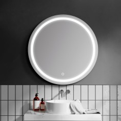 Espejo Redondo luz LED frontal + Sensor Touch B-920