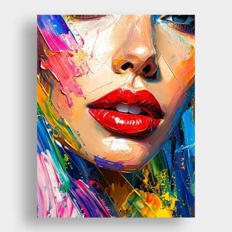 Cuadro Labios Rojos Fashion /A