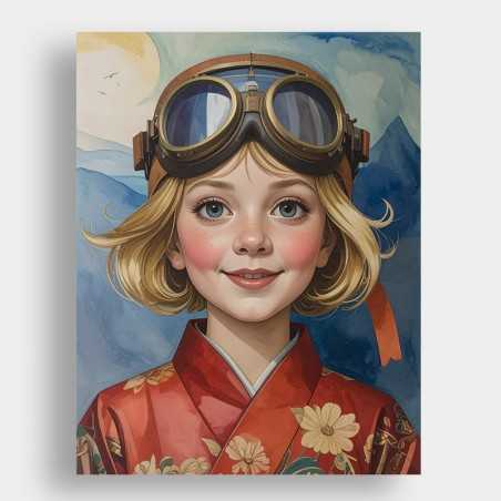 Cuadro Sun Aviator Girl
