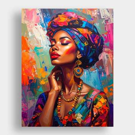 Cuadro Mujer con Turbante /B