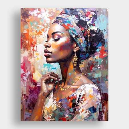 Cuadro Mujer con Turbante /C