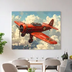 Cuadro Aeroplano Steampunk