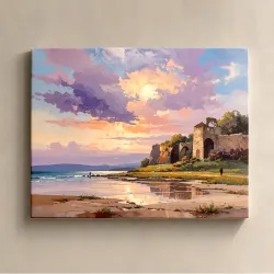 Cuadro Costa al Amanecer | Naturaleza en Color | Decorativo