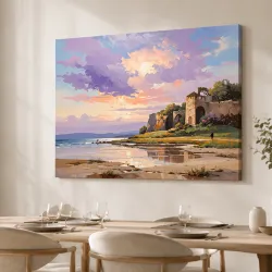 Cuadro Costa al Amanecer | Naturaleza en Color | Decorativo
